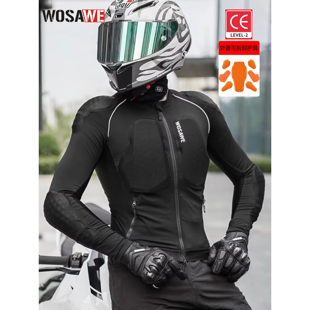 Gearx Motorcycle Jacket - WOSAWE Men Motorcycle Protective Jacket CE