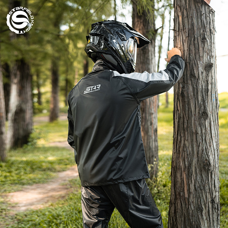 Motorcycle Gear For Men - SFK Motorcycle Raincoat Rainpants Suit Men
