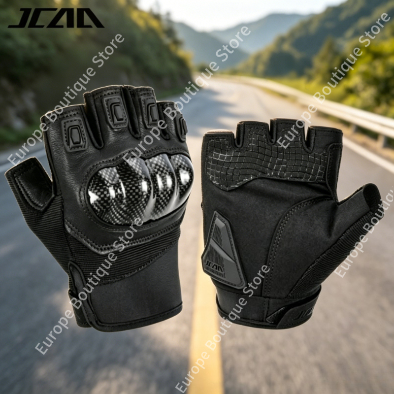 Motorcycle Gear Gloves - 2026 New Summer Half Finger Motorcycle