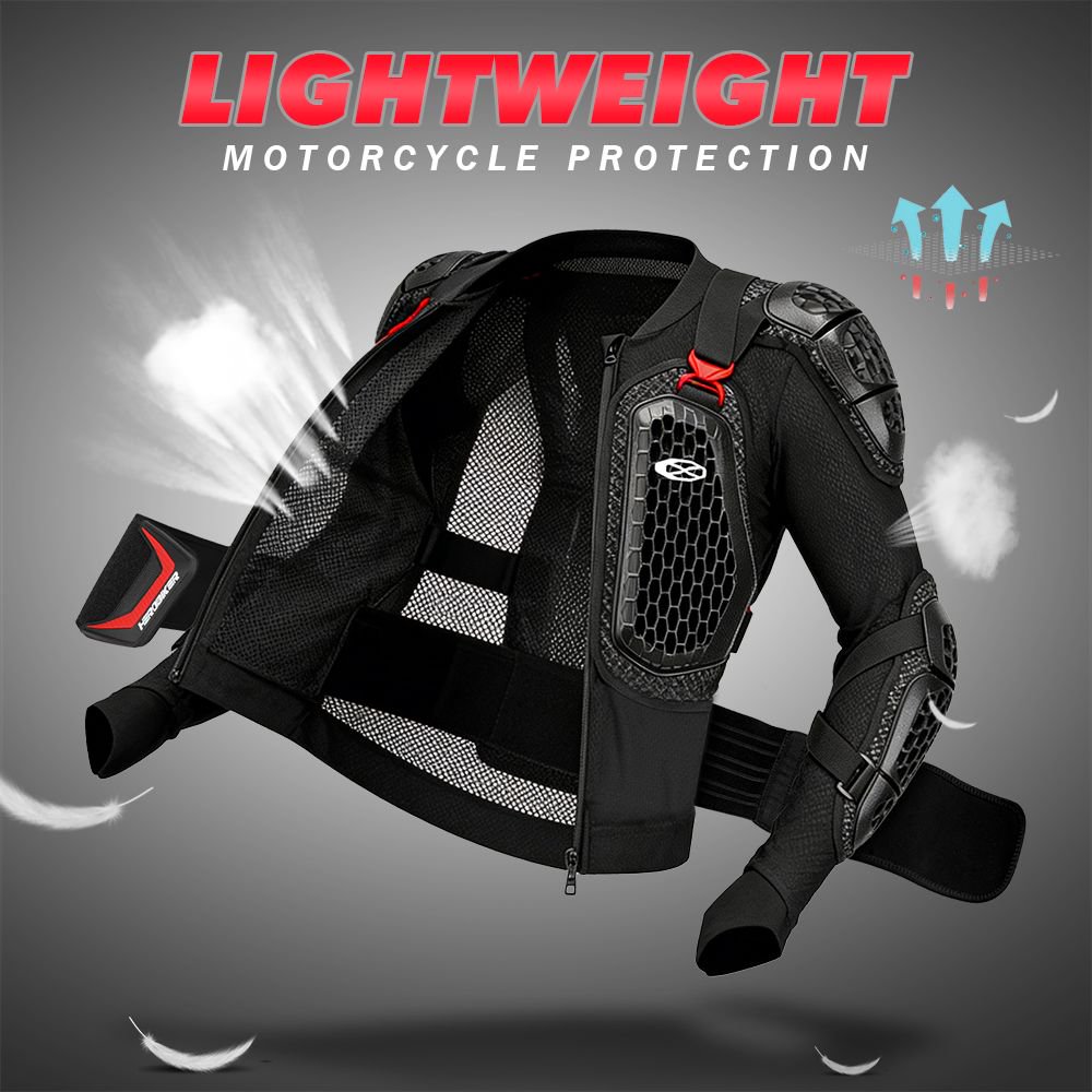 Gearx Motorcycle Jacket - Summer Breathable Motorcycle Jacket Full Body