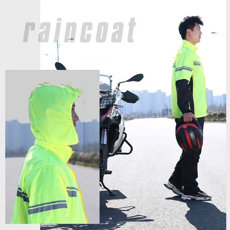 Motorcycle Split Raincoat Rain - Motorcycle Gear For Men 评论和价格