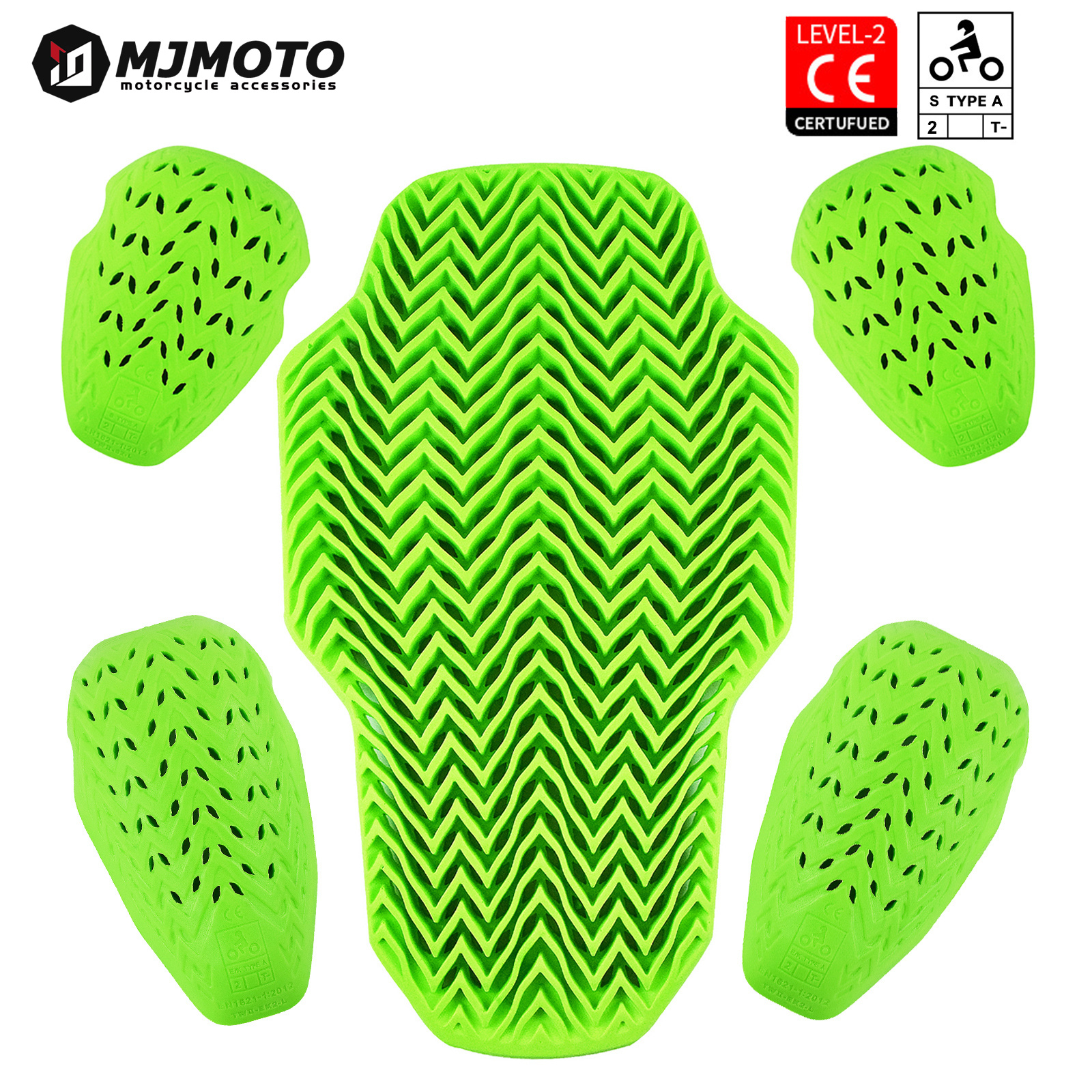 Green Motorcycle CE Level 2 Pr - Gearx Motorcycle Jacket 评论和价格