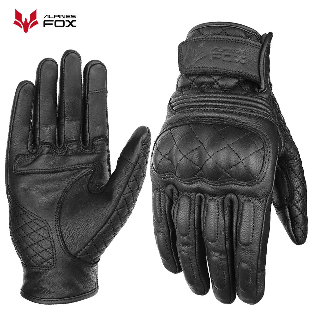 Retro Motorcycle Gloves Real L - Motorcycle Gear Full Set 评论和价格