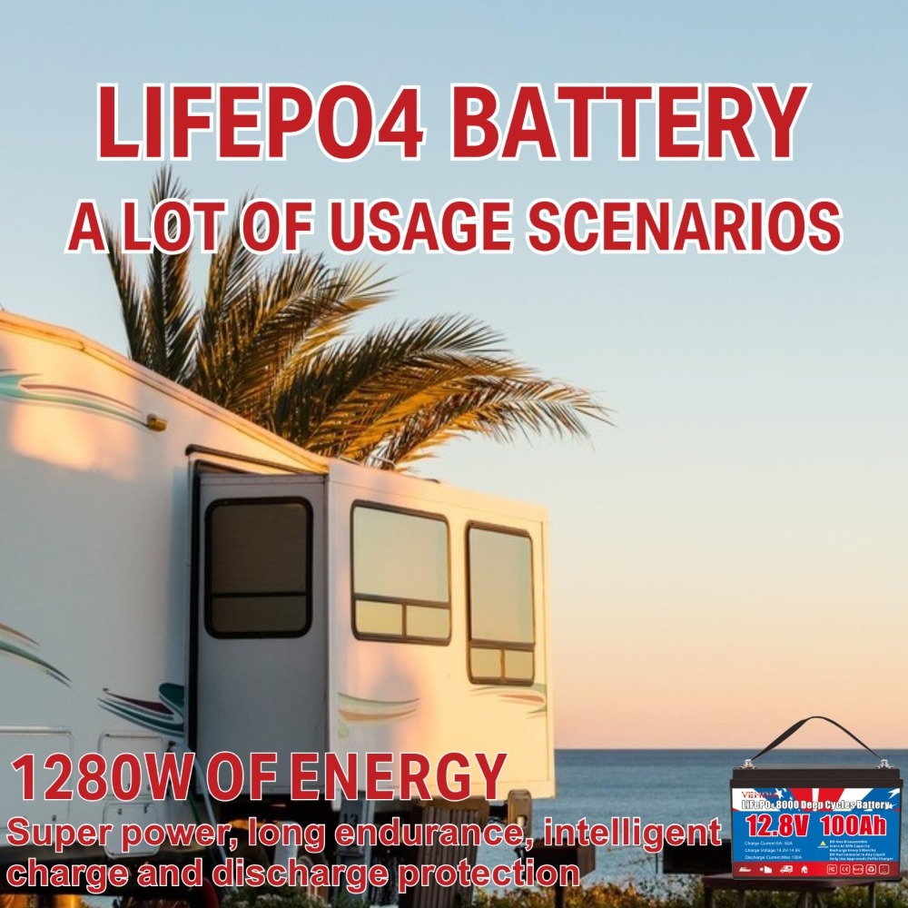 12.8V 100Ah LiFePO4 Battery Bu - Motorcycle Gear Cycle 评论和价格