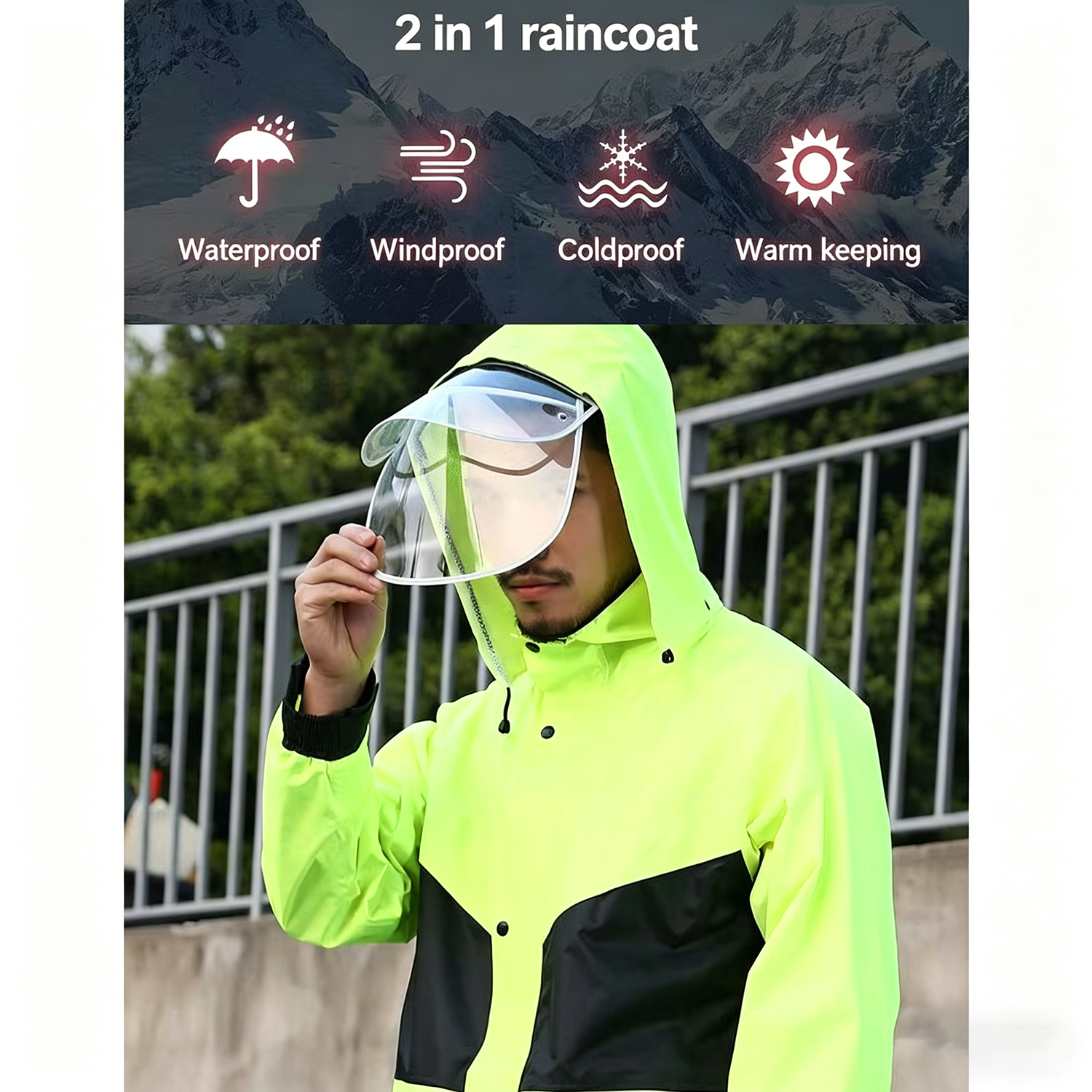 Motorcycle Raincoat Suits Men  - Gearx Motorcycle Jacket 评论和价格