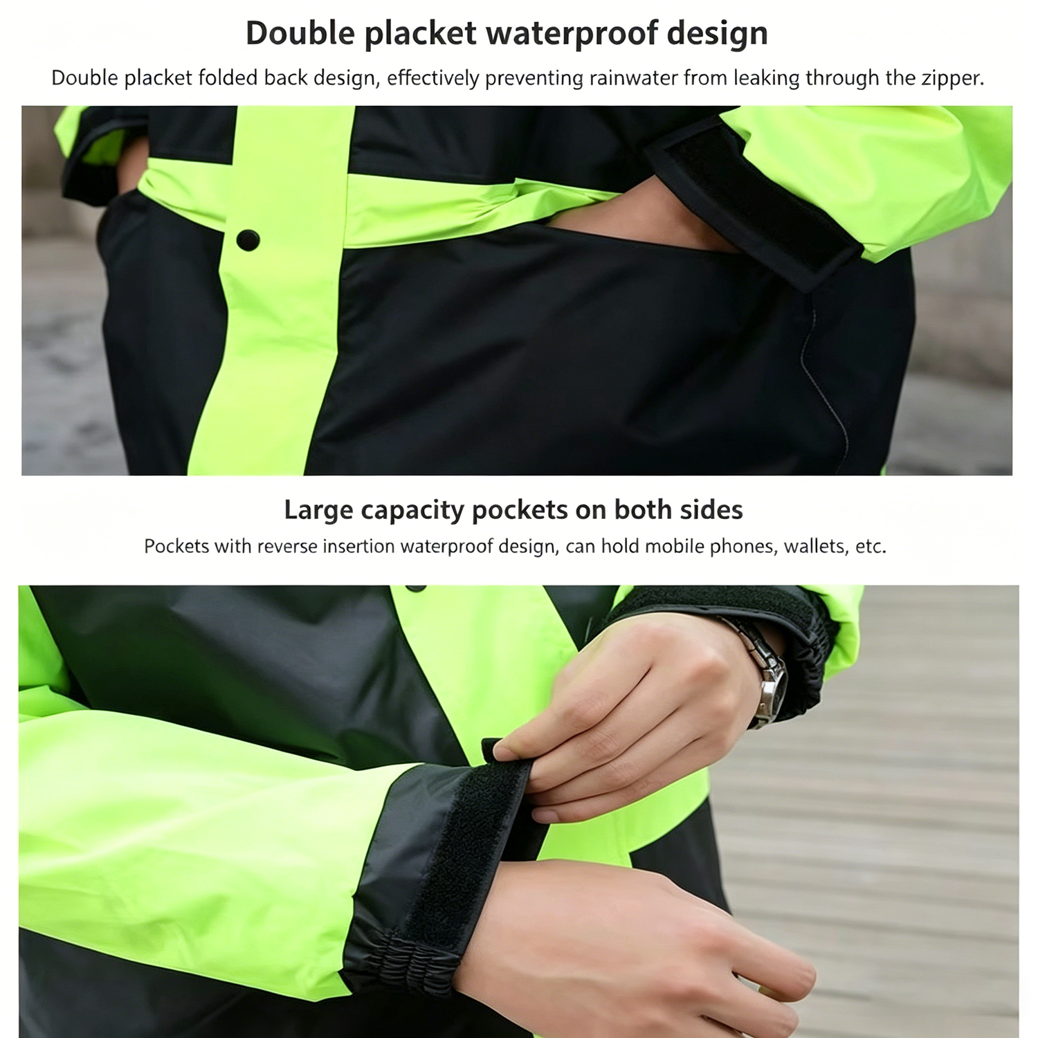 Motorcycle Raincoat Suits Men  - Gearx Motorcycle Jacket 评论和价格