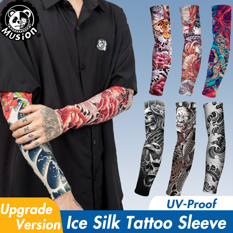 Musion New Seamless Tattoo Sle - Motorcycle Gear Sleeve 评论和价格