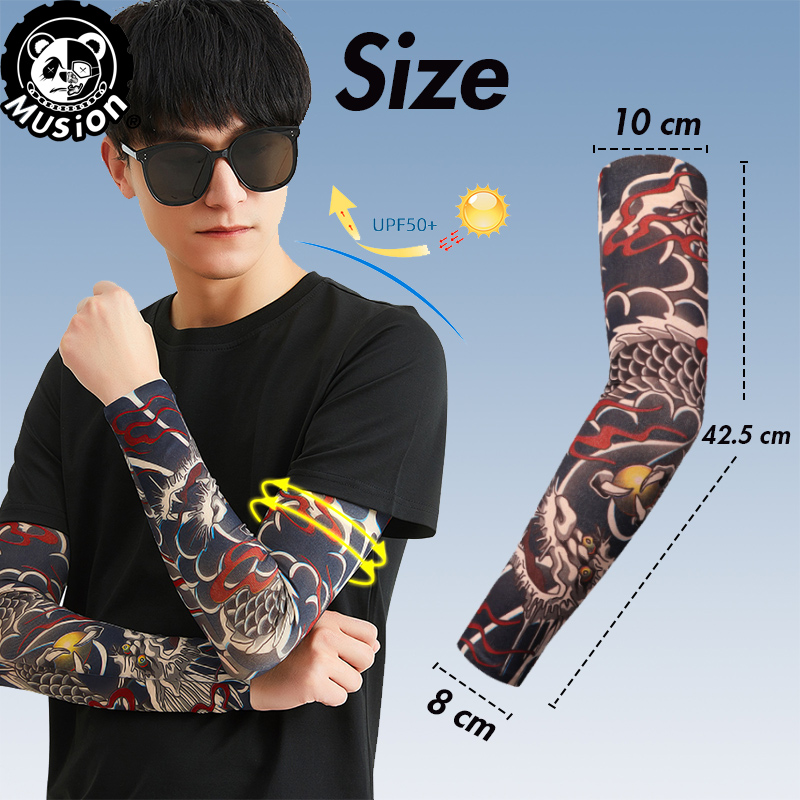 Musion New Seamless Tattoo Sle - Motorcycle Gear Sleeve 评论和价格