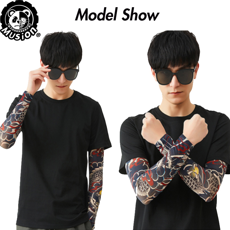 Musion New Seamless Tattoo Sle - Motorcycle Gear Sleeve 评论和价格