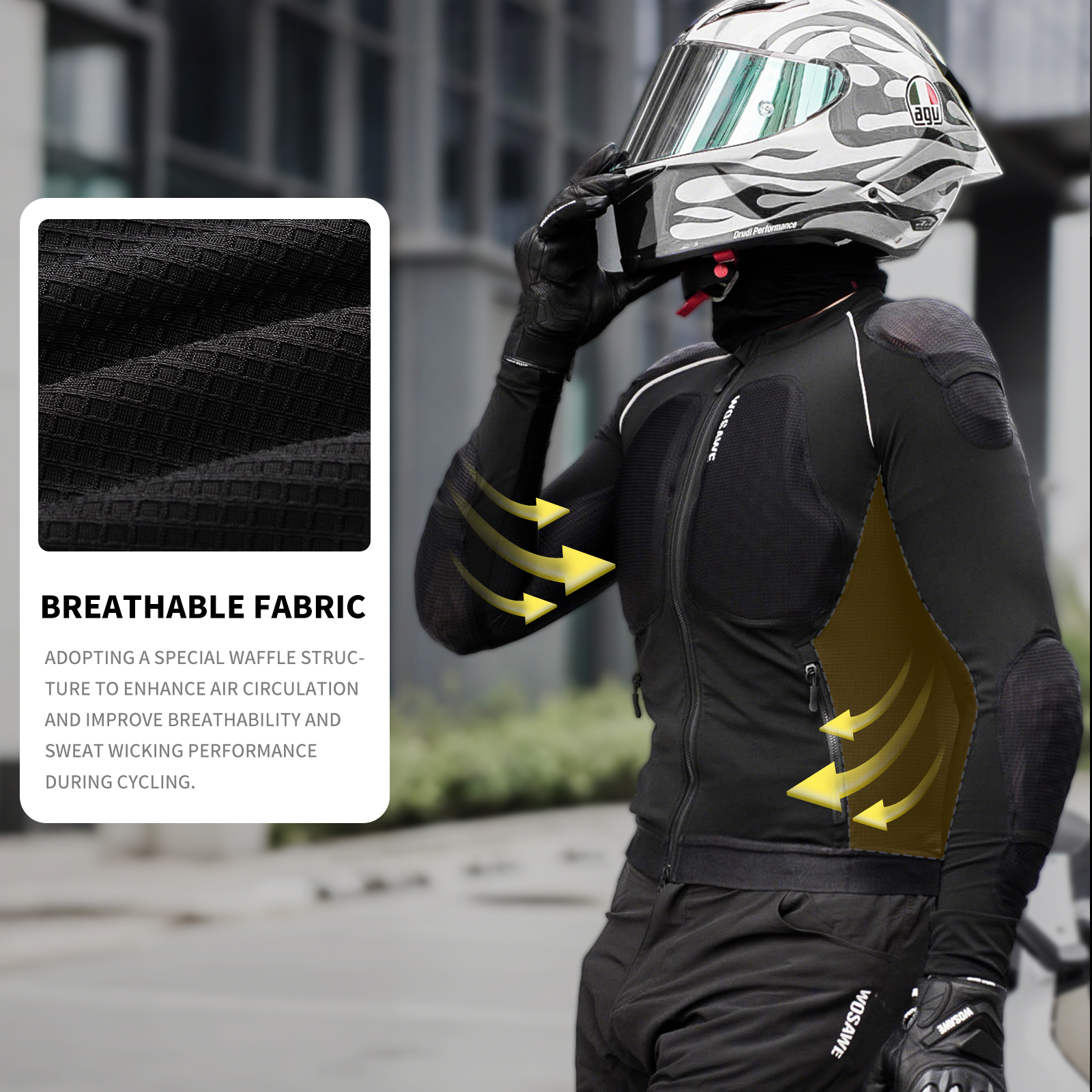 WOSAWE Men Motorcycle Protecti - Gearx Motorcycle Jacket 评论和价格