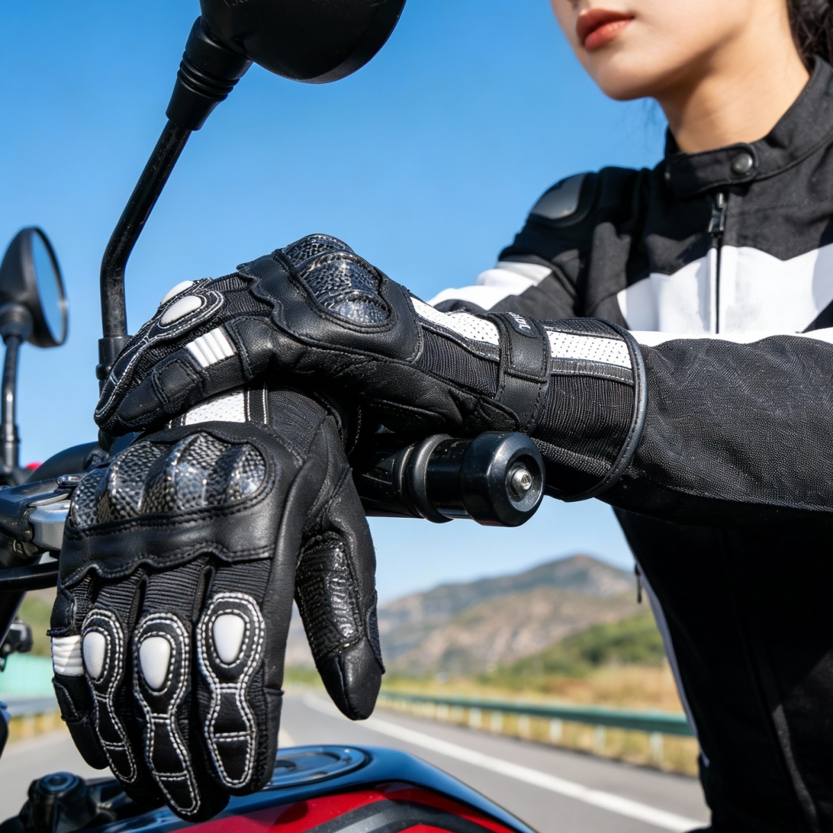 Women Retro Leather Gloves Fou - Xxl Motorcycle Gear 评论和价格