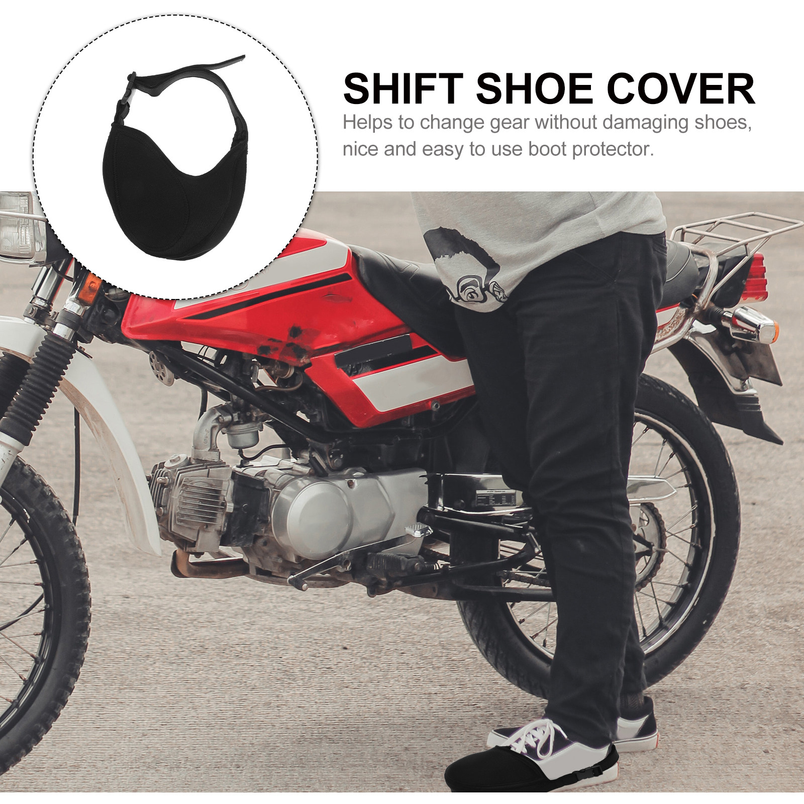 Cycling Gear-Shift Shoe Cover  - Motorcycle Gear Cycle 评论和价格