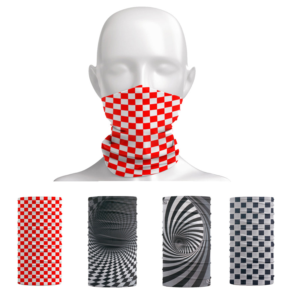 Plaid Pattern Headband Outdoor - Motorcycle Gear For Men 评论和价格