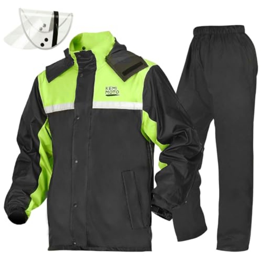 Rain Suit for Men, Motorcycle  - Motorcycle Gear For Men 评论和价格