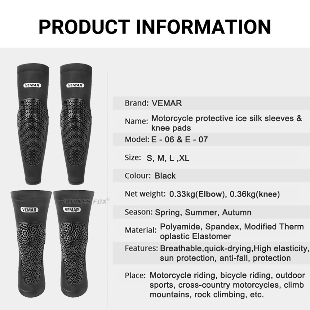 VEMAR Breathable Anti-fall Mot - Motorcycle Gear Sleeve 评论和价格