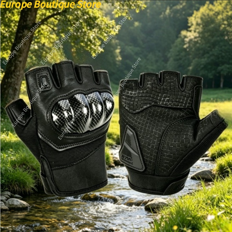 Half Finger Motorcycle Gloves  - Motorcycle Gear Sleeve 评论和价格
