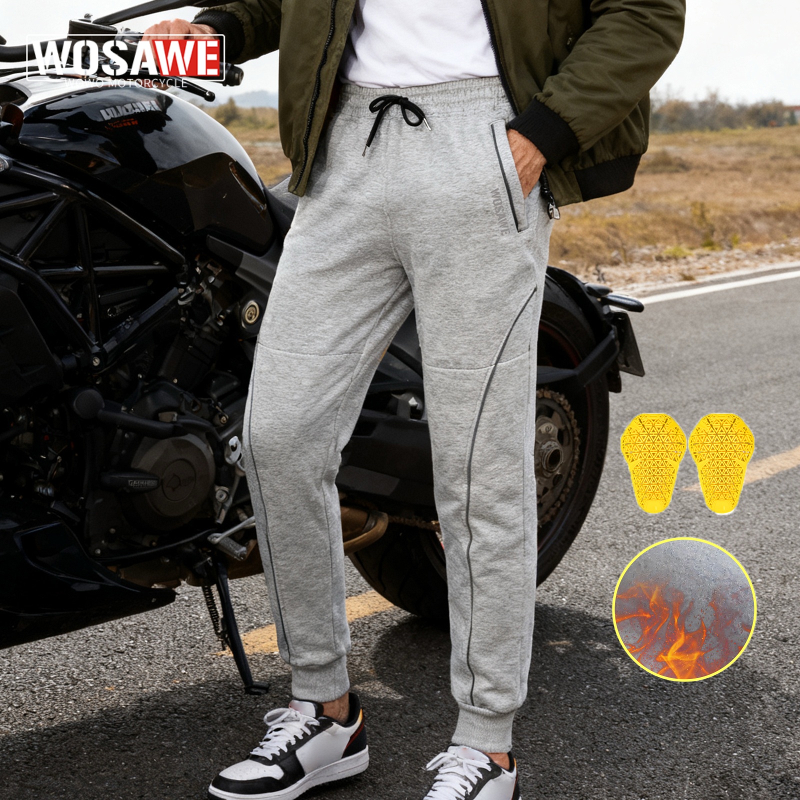 WOSAWE Motorcycle Pants Men Wi - Motorcycle Gear For Winter 评论和价格