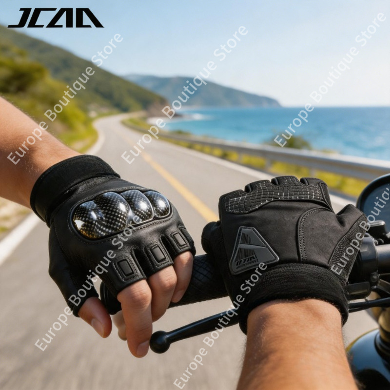 2026 NEW Summer Half Finger Mo - Motorcycle Gear Gloves 评论和价格