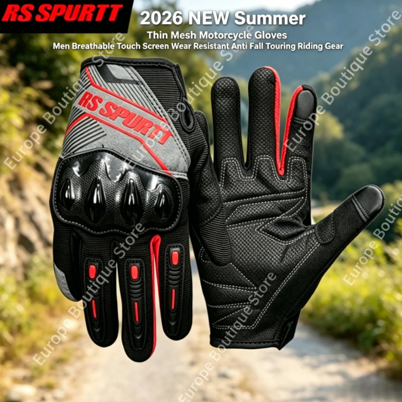 2026 New Summer Thin Mesh Moto - Motorcycle Gear Gloves 评论和价格
