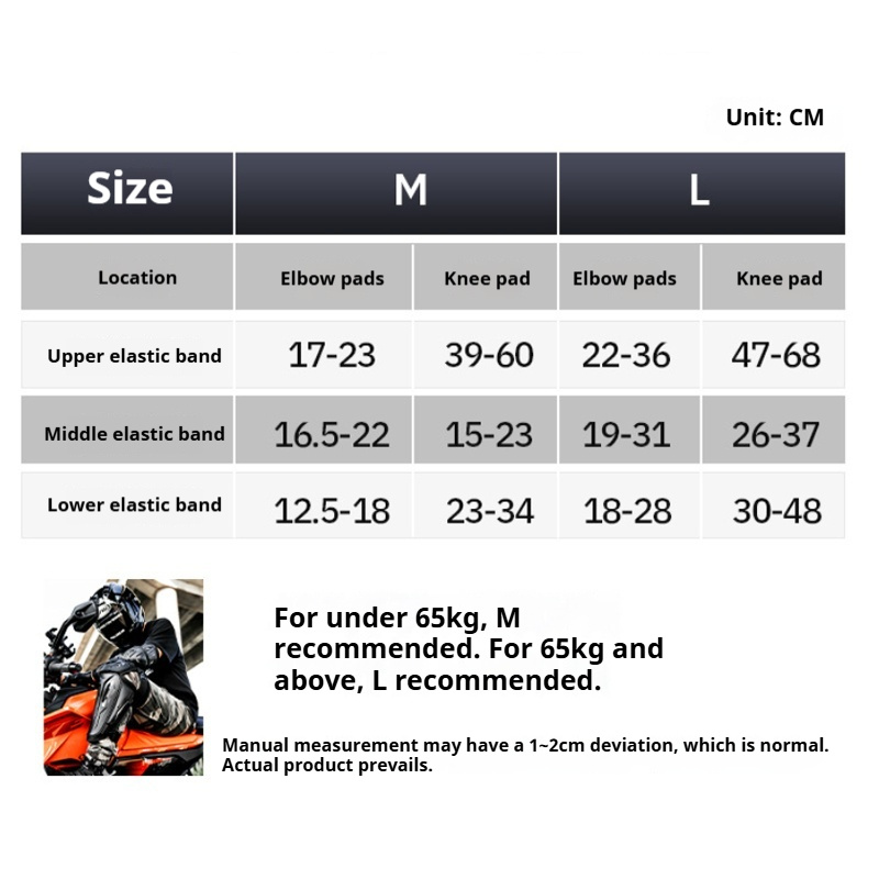 SULAITE Motorcycle Knee and El - Motorcycle Gear Full Set 评论和价格