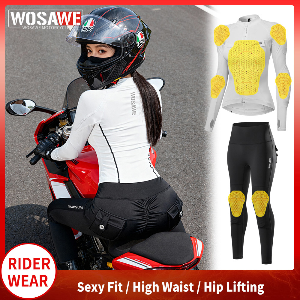 WOSAWE Women Motorcycle Jacket - Motorcycle Gear Full Set 评论和价格
