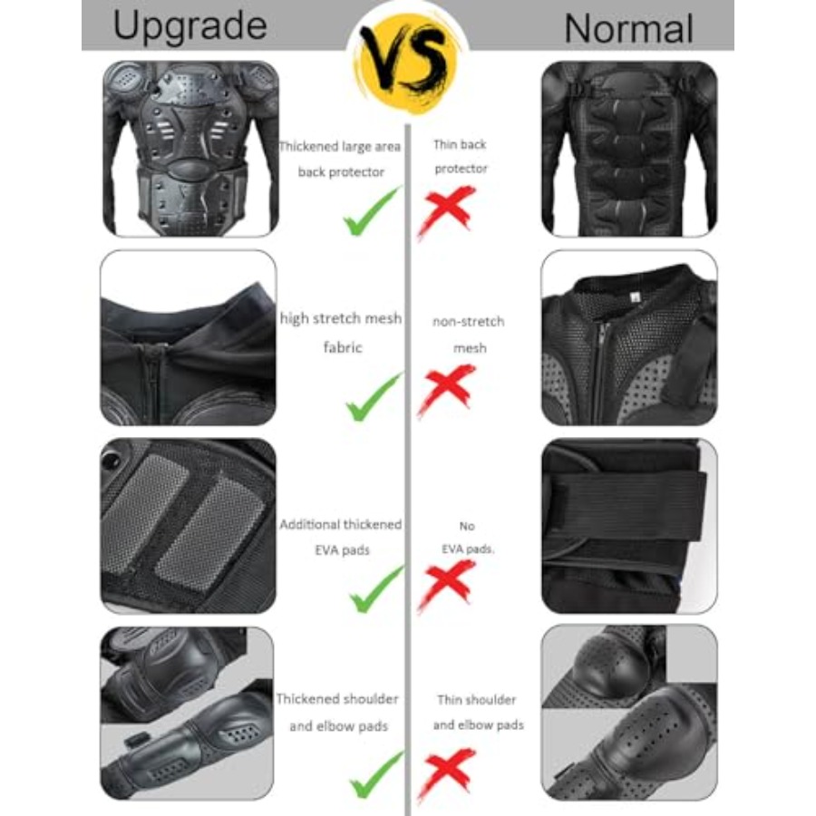 Motorcycle Jacket Armor Suit-D - Motorcycle Gear Cycle 评论和价格
