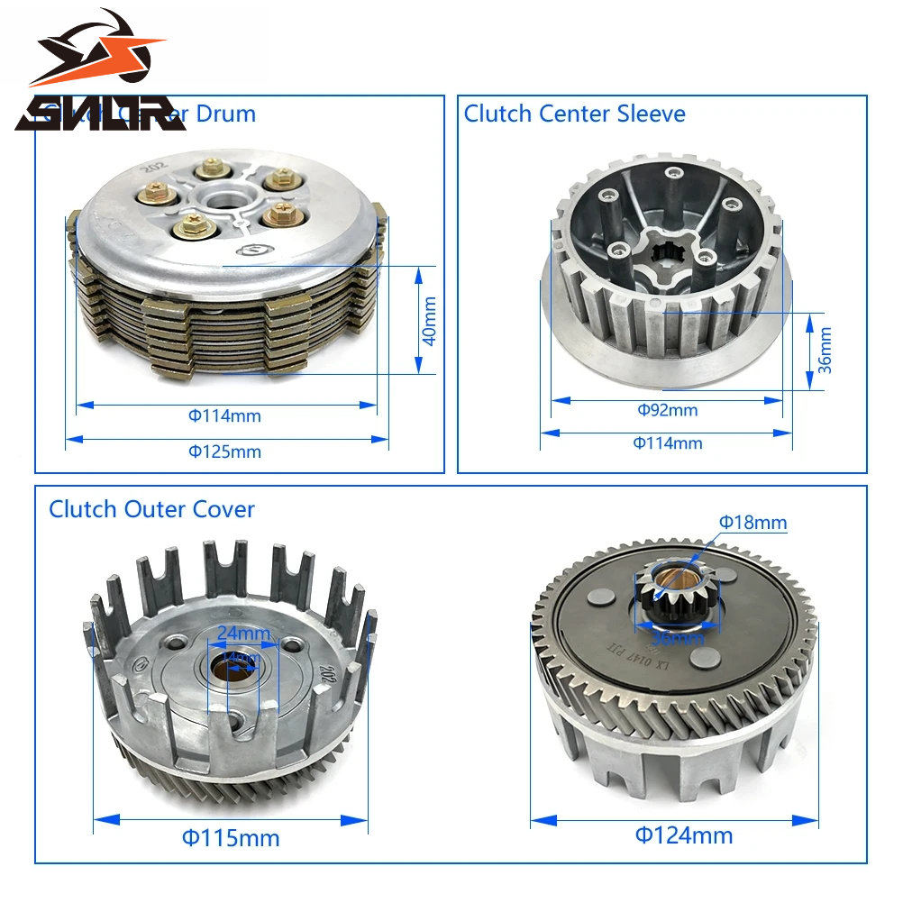 SNOR Motorcycle Clutch Hub Ass - Motorcycle Gear Sleeve 评论和价格