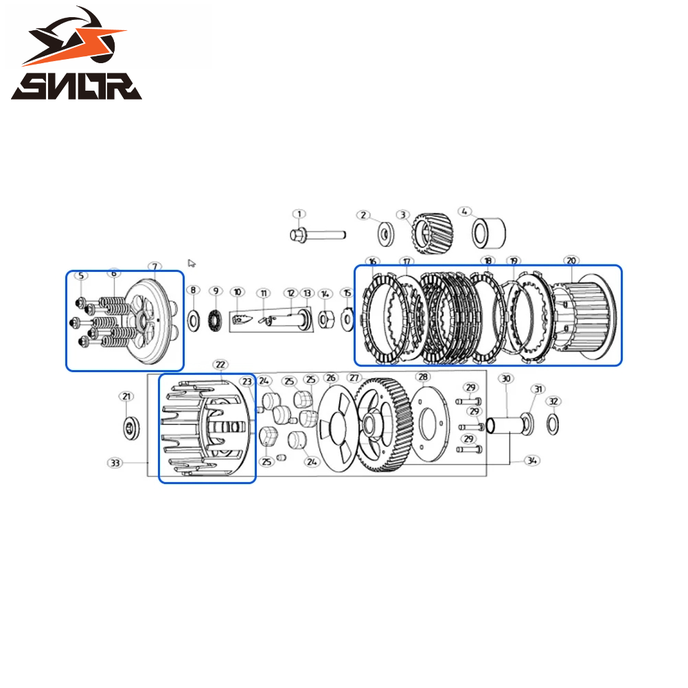 SNOR Motorcycle Clutch Hub Ass - Motorcycle Gear Sleeve 评论和价格
